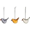 Iittala Mini glass bird, 3 pcs, mix