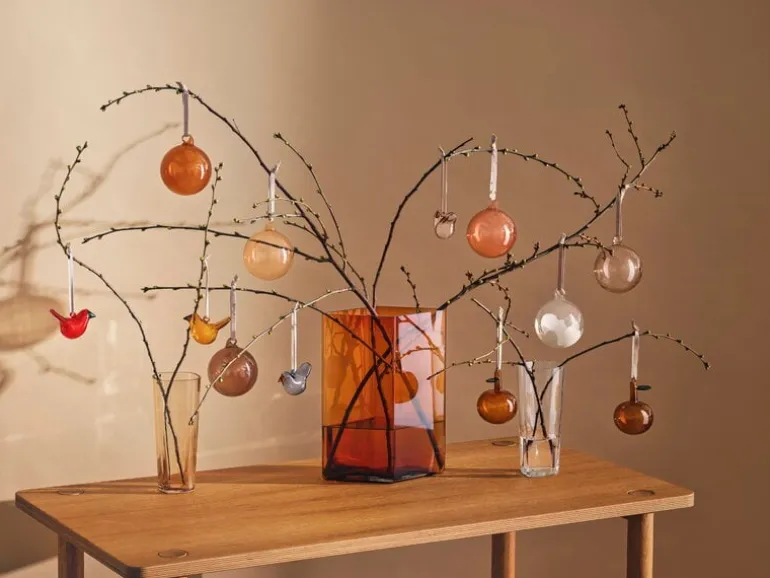 Iittala Mini glass bird, 3 pcs, mix