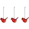 Iittala Mini glass bird, 3 pcs, red