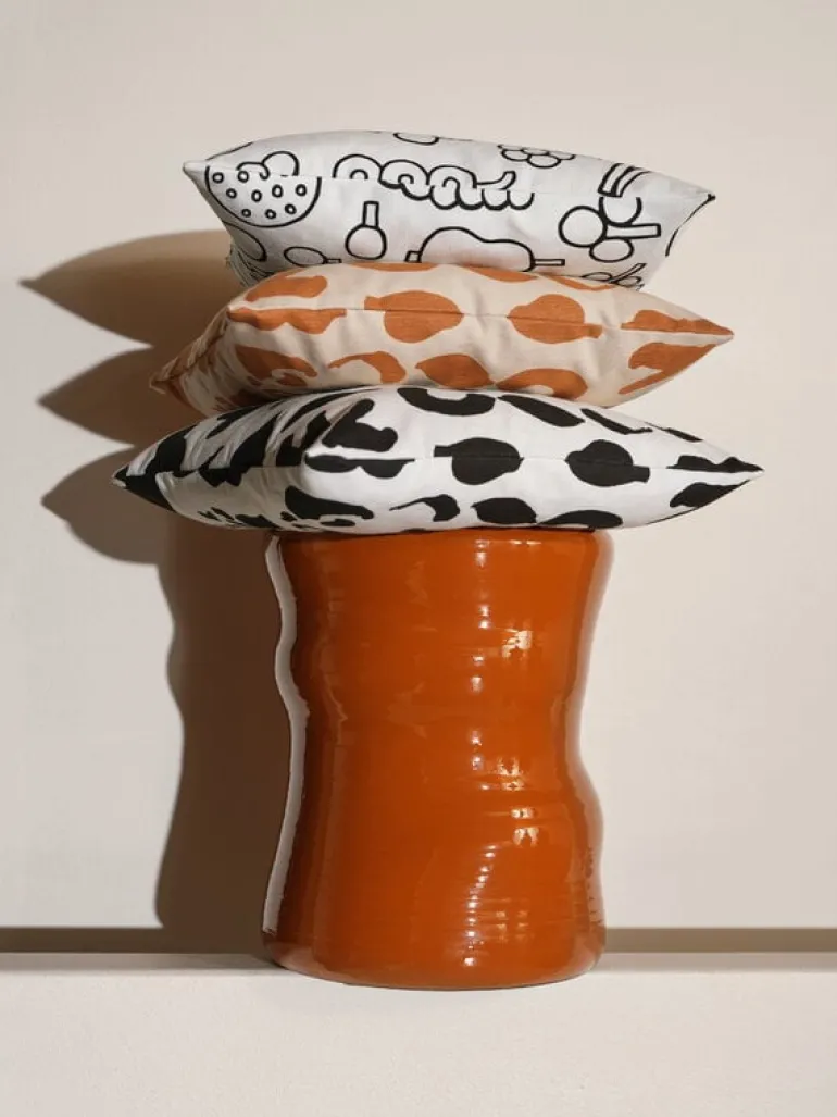 Iittala OTC Cheetah cushion cover, 47 x 47 cm, black - white