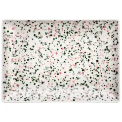 Iittala OTC Helle A4 plate, 21 x 29 cm, pink - green
