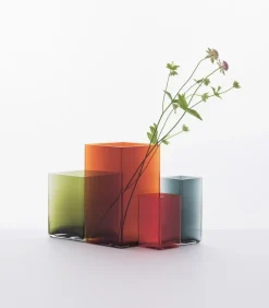 Iittala Ruutu vase, 115 x 140 mm, cranberry