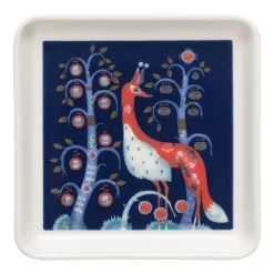 Iittala Taika plate, square, 12 x 12 cm, blue