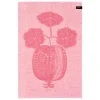Iittala Taika Sato tea towel, pink