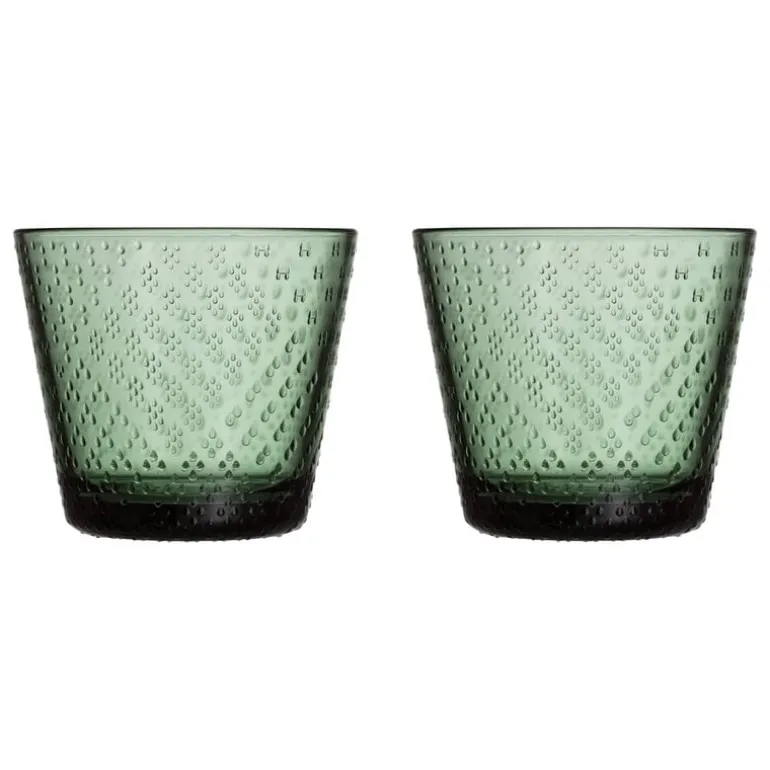 Iittala Tundra tumbler, 29 cl, 2 pcs, pine green