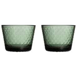 Iittala Tundra tumbler, 16 cl, 2 pcs, pine green