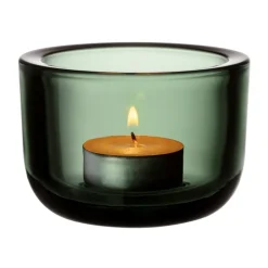 Iittala Valkea tealight candleholder, 60 mm, pine green