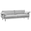 Interface Bebé sofa, 226 cm, grey Muru 470 - black metal
