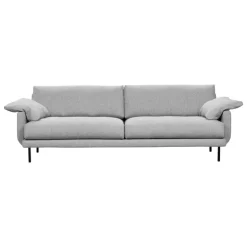 Interface Bebé sofa, 226 cm, grey Muru 470 - black metal