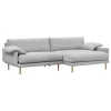 Interface Bebé sofa w/ chaise longue, right, grey Muru 470 - oak