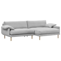 Interface Bebé sofa w/ chaise longue, right, grey Muru 470 - oak