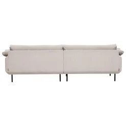 Interface Bebé sofa w/ chaise longue, left, beige Jagger 3 - black metal