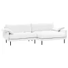 Interface Bebé sofa w/ chaise longue, right, white Jagger 1 - black metal