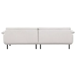 Interface Bebé sofa w/ chaise longue, right, beige Muru 472 - black metal
