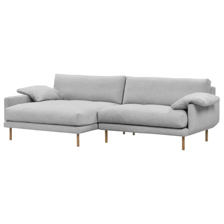 Interface Bebé sofa w/ chaise longue, left, grey Muru 470 - oak