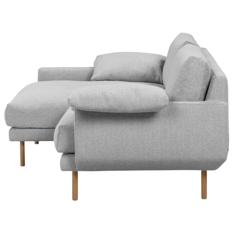 Interface Bebé sofa w/ chaise longue, left, grey Muru 470 - oak