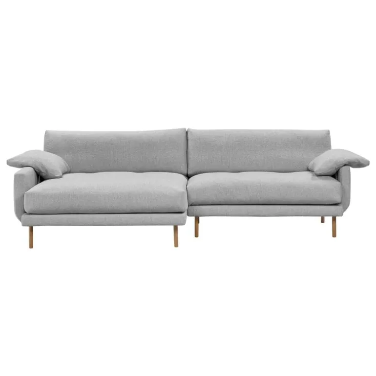 Interface Bebé sofa w/ chaise longue, left, grey Muru 470 - oak