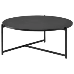Interface Pilleri coffee table, 80 cm, black - black oak
