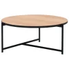 Interface Pilleri coffee table, 80 cm, black - oak
