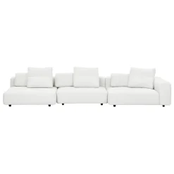 Interface Toast sofa, 405 cm, right, Arc 80 white