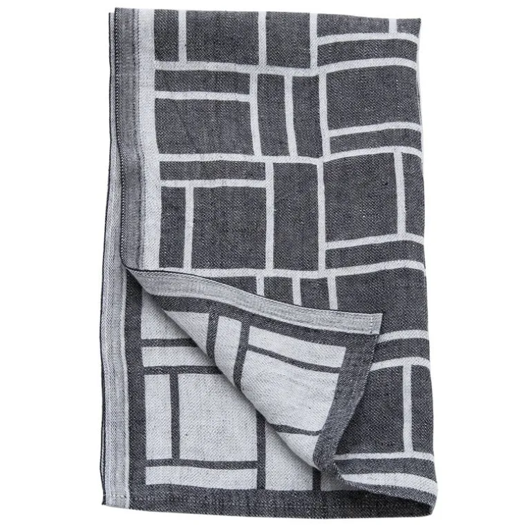 Johanna Gullichsen Piazzetta hand towel, black
