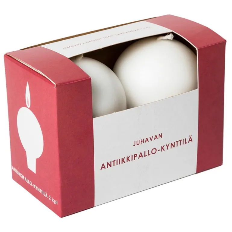 Juhava Antique ball candle, 2 pcs