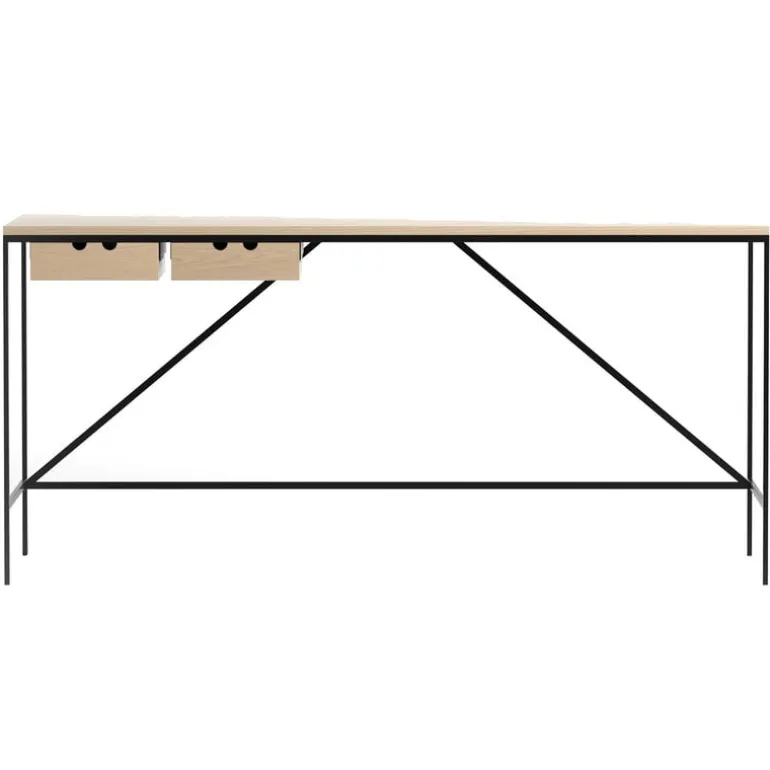 Karakter Cache console table, 152 x 56 cm, oak - jet black