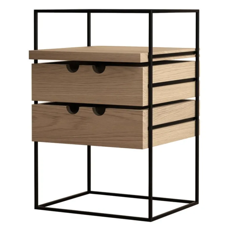 Karakter Cache desk organizer, oak - jet black