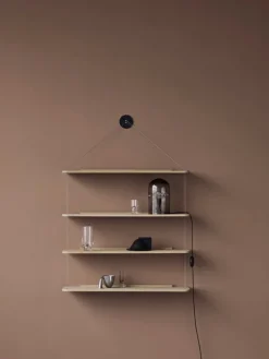 Karakter Libreria Pensile shelf, lacquered oak