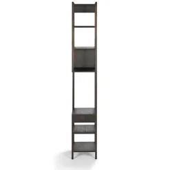 Karakter Lungangolo shelf, left, black oiled smoked oak