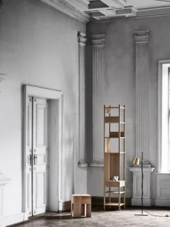 Karakter Lungangolo shelf, left, oiled oak