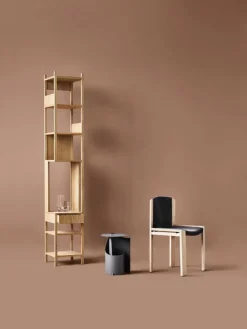 Karakter Lungangolo shelf, left, oiled oak