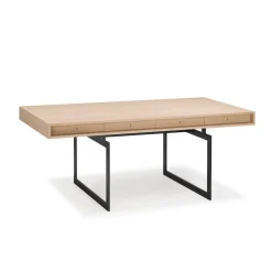 Karakter Office desk, oak - grey frame