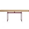 Karakter Office desk, oak - red frame