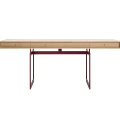 Karakter Office desk, oak - red frame