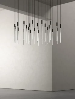 Karakter Plexi pendant light, 55 cm, black