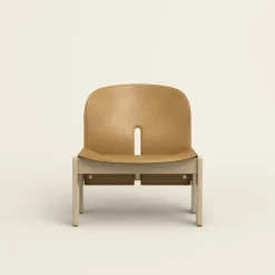 Karakter Scarpa 925 lounge chair, natural ash - natural saddle leather