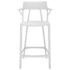 Kartell A.I. bar stool, 65 cm, white