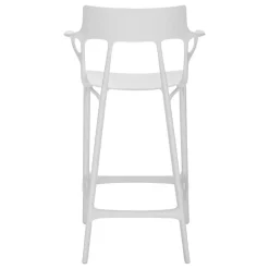 Kartell A.I. bar stool, 65 cm, white