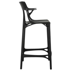 Kartell A.I. bar stool, 65 cm, black