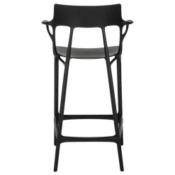 Kartell A.I. bar stool, 65 cm, black