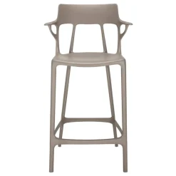 Kartell A.I. bar stool, 65 cm, grey