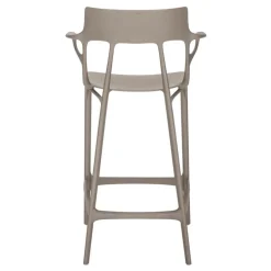 Kartell A.I. bar stool, 65 cm, grey