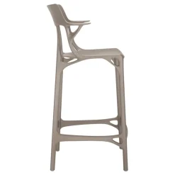 Kartell A.I. bar stool, 65 cm, grey