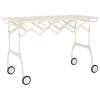Kartell Battista folding serving trolley/side table, white