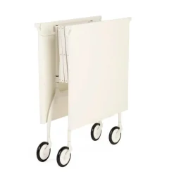 Kartell Battista folding serving trolley/side table, white