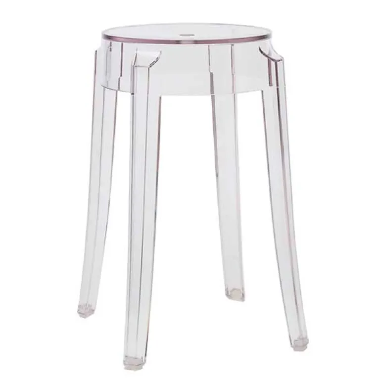 Kartell Charles Ghost stool, 46 cm