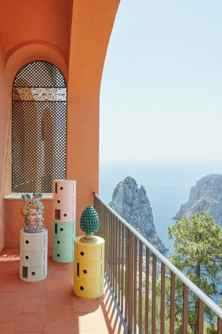 Kartell Componibili Bio storage unit, yellow