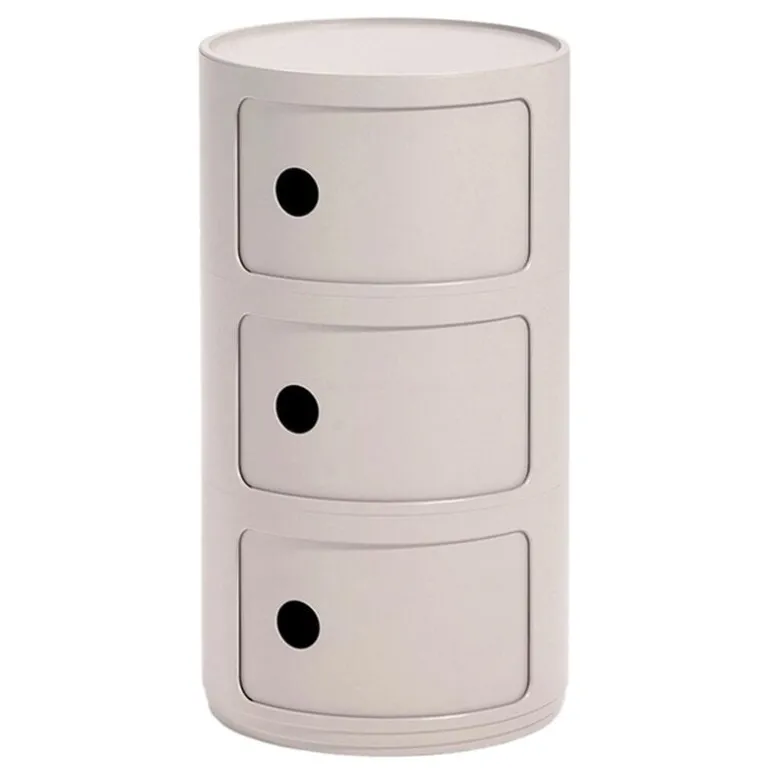 Kartell Componibili Bio storage unit, cream