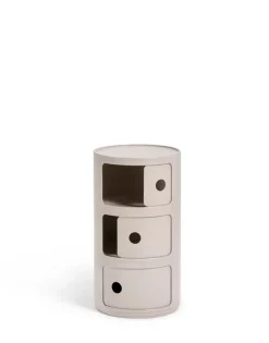 Kartell Componibili Bio storage unit, cream